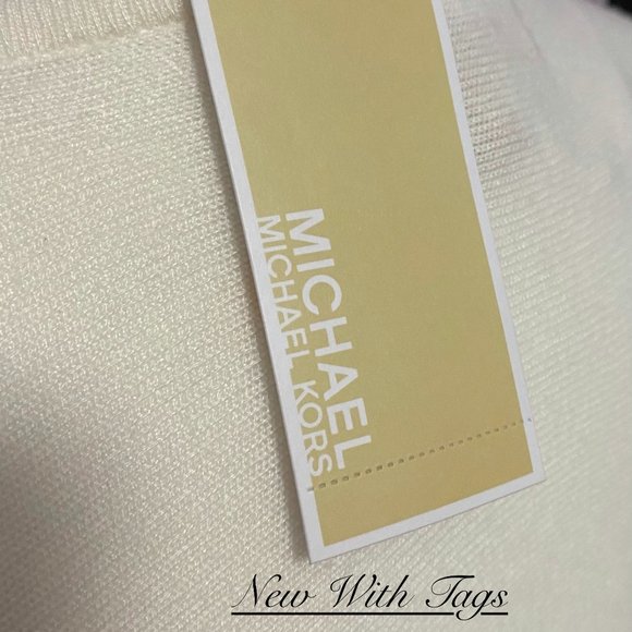 Micheal Kors NWT draped front top with zippers - Picture 6 of 12